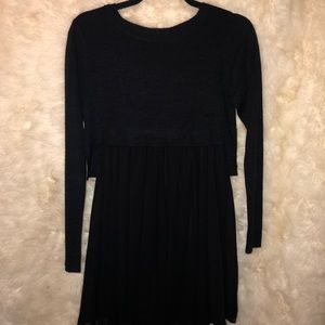 Black sweater dress